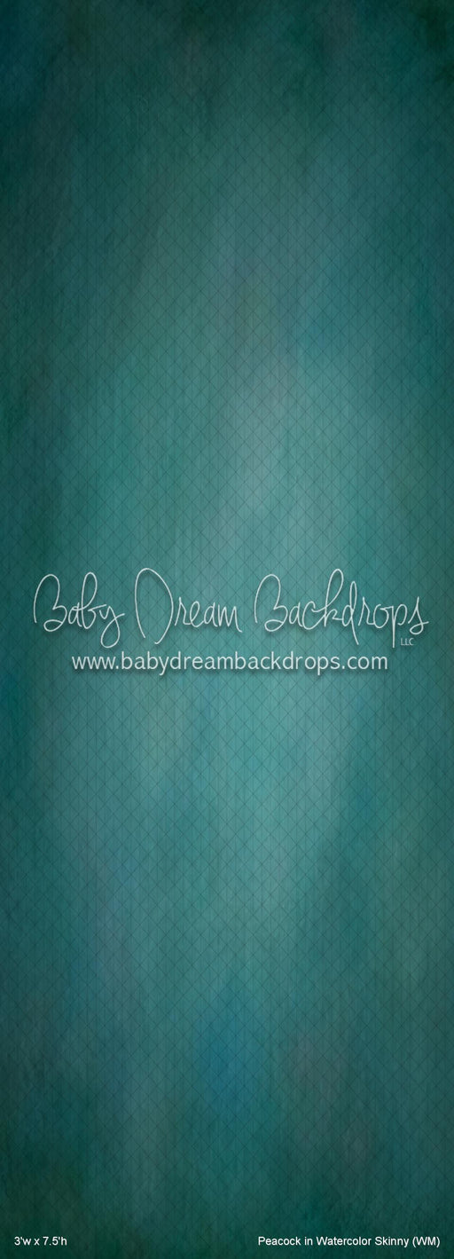 Peacock in Watercolor Skinny (WM)