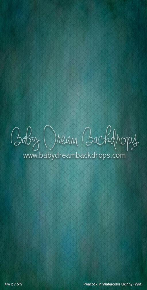 Peacock in Watercolor Skinny (WM)