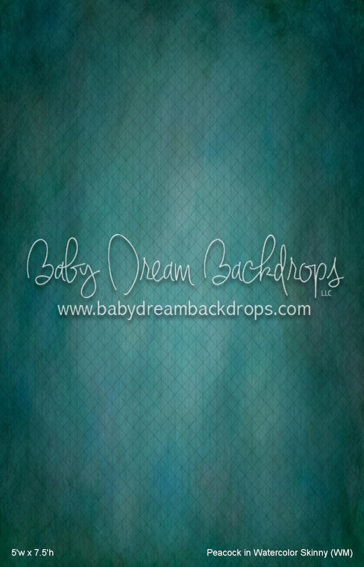 Peacock in Watercolor Skinny (WM)