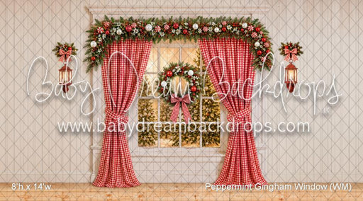 Peppermint Gingham Window (WM)