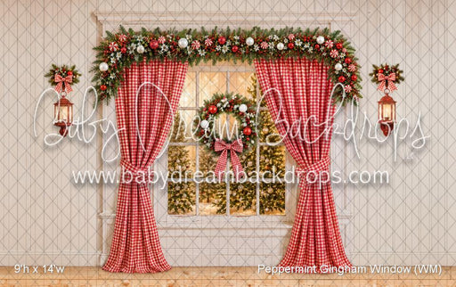 Peppermint Gingham Window (WM)