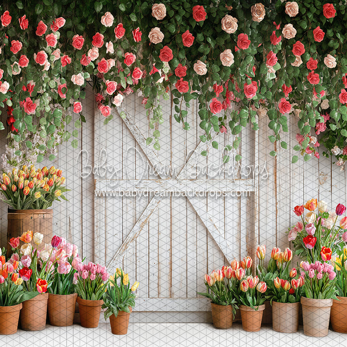 Petal Paradise Door(white bottom) (JA)