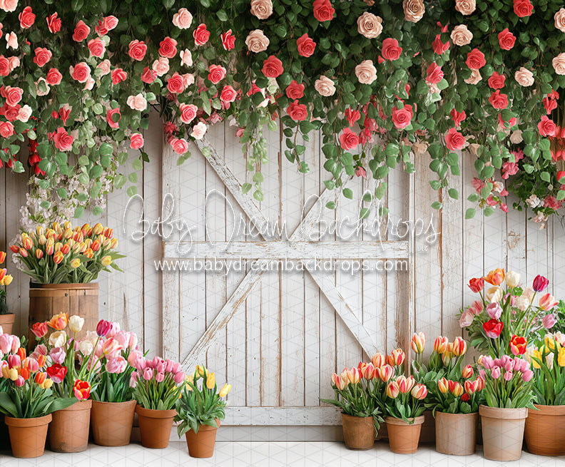 Petal Paradise Door(white bottom) (JA)