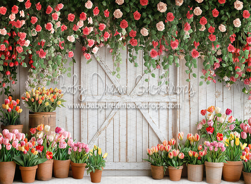 Petal Paradise Door(white bottom) (JA)