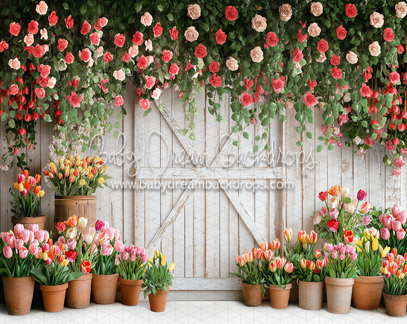 Petal Paradise Door(white bottom) (JA)