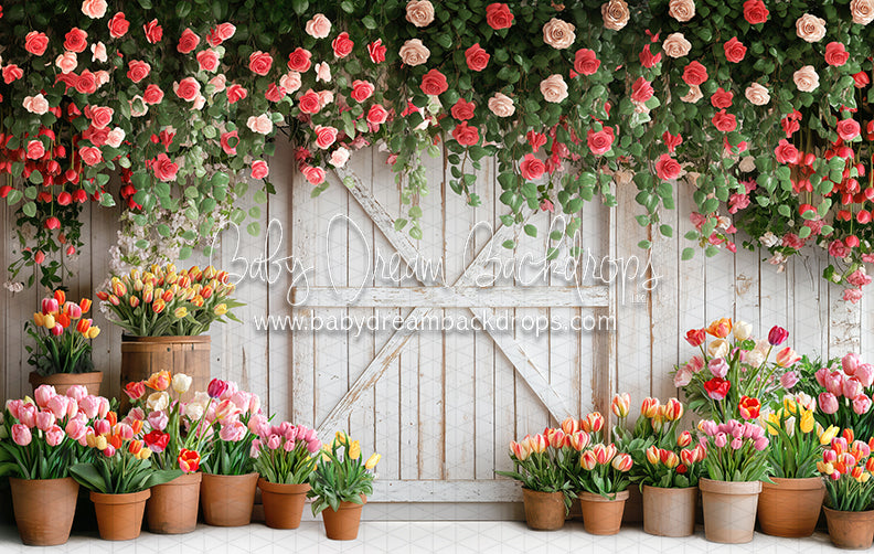 Petal Paradise Door(white bottom) (JA)