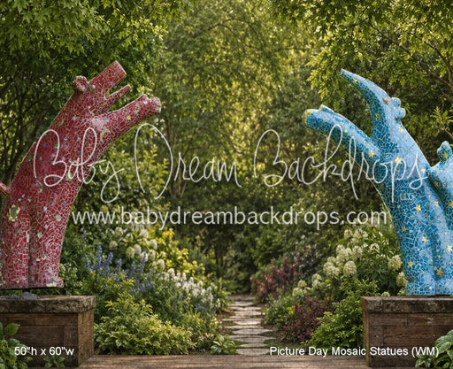 Picture Day Mosaic Statues (WM)