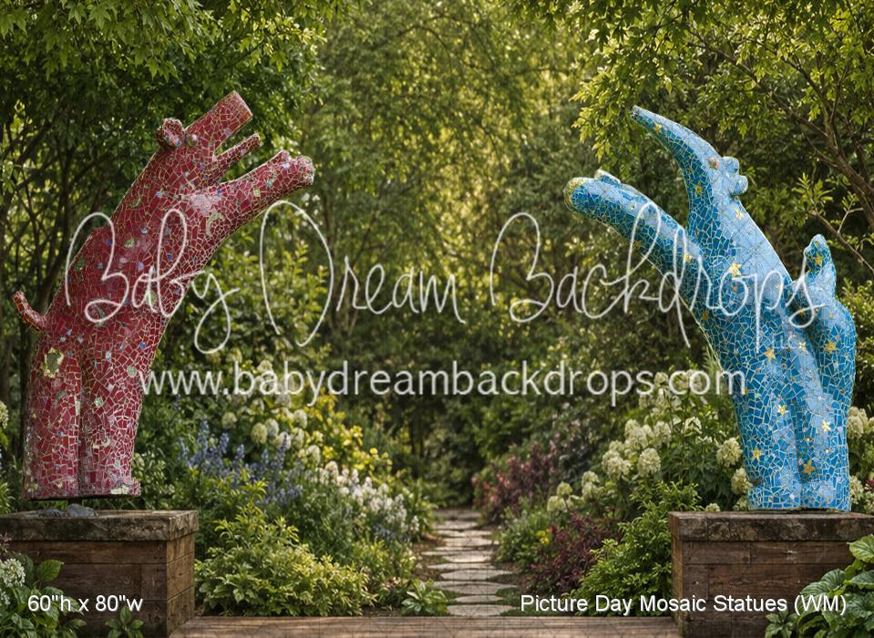 Picture Day Mosaic Statues (WM)