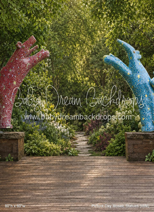 Picture Day Mosaic Statues (WM)