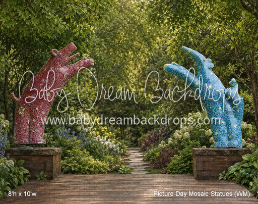 Picture Day Mosaic Statues (WM)