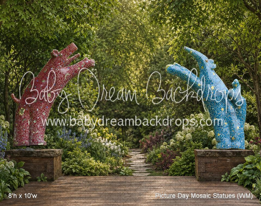 Picture Day Mosaic Statues (WM)