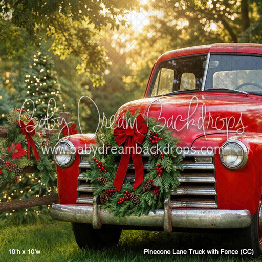 Pinecone Lane Truck with Fence (CC)