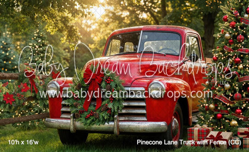 Pinecone Lane Truck with Fence (CC)
