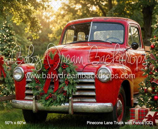 Pinecone Lane Truck with Fence (CC)