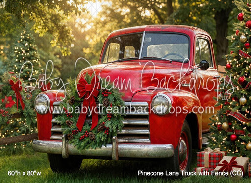 Pinecone Lane Truck with Fence (CC)