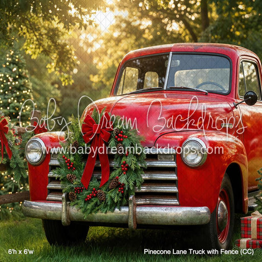 Pinecone Lane Truck with Fence (CC)