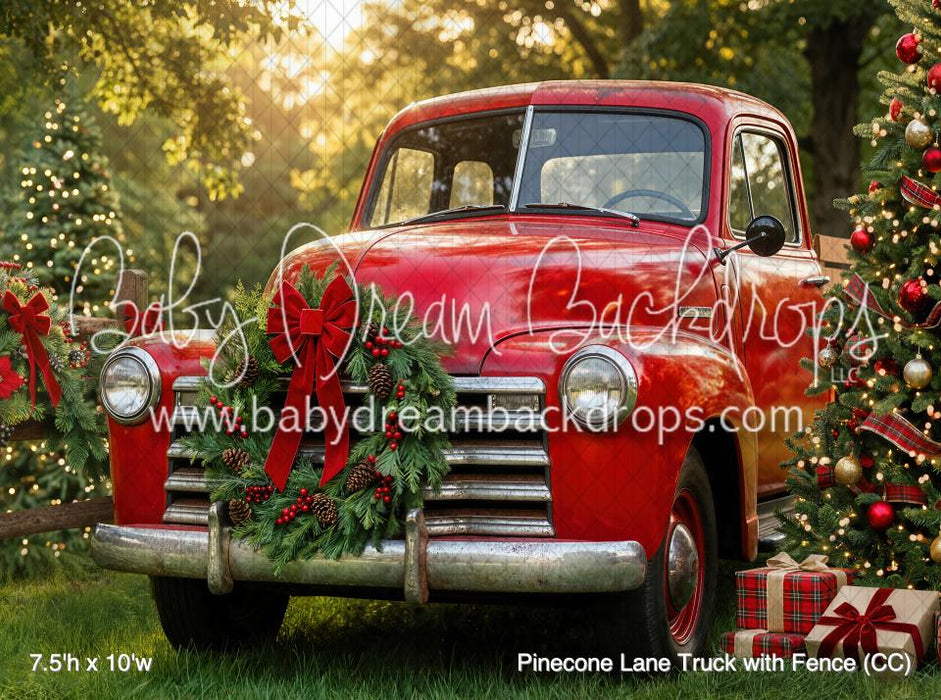Pinecone Lane Truck with Fence (CC)