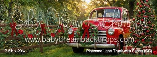 Pinecone Lane Truck with Fence (CC)