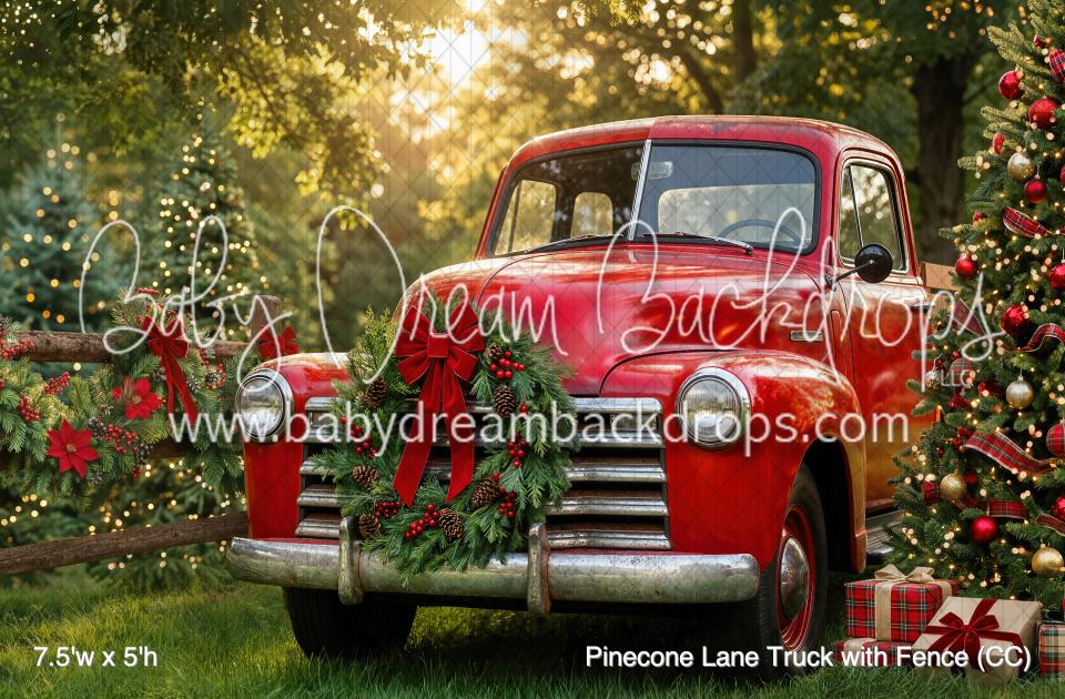 Pinecone Lane Truck with Fence (CC)