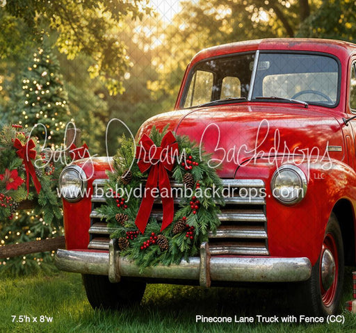 Pinecone Lane Truck with Fence (CC)