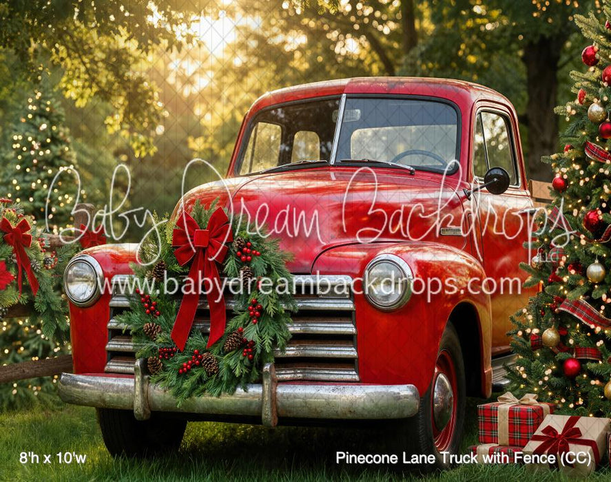 Pinecone Lane Truck with Fence (CC)