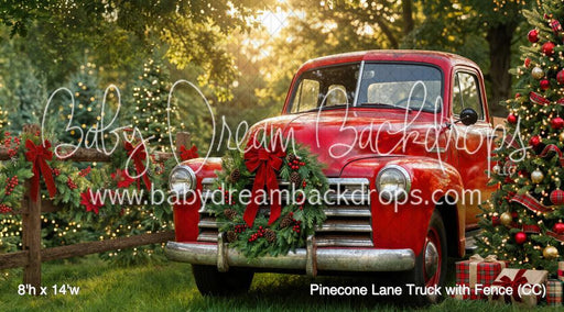 Pinecone Lane Truck with Fence (CC)
