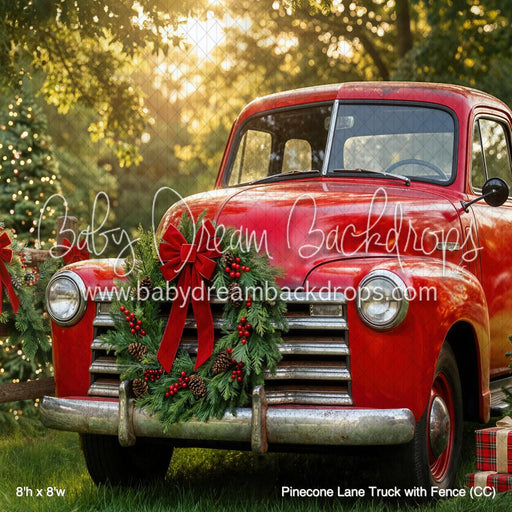 Pinecone Lane Truck with Fence (CC)