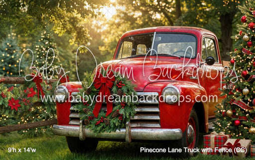 Pinecone Lane Truck with Fence (CC)