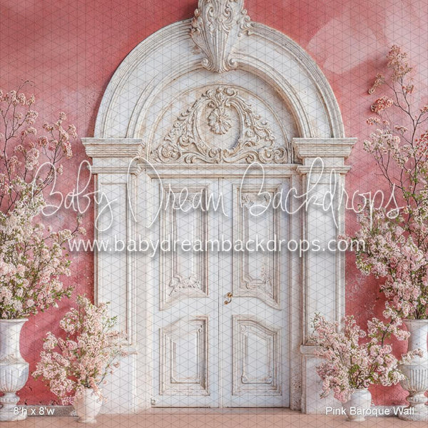 X Drop Pink Baroque Wall (WM)