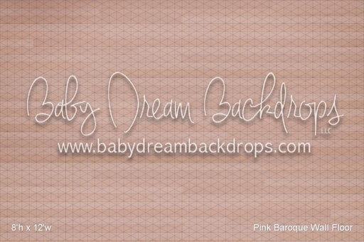 Pink Baroque Wall Fabric Floor (WM)