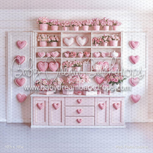 Pink Floral Cabinet (WM)