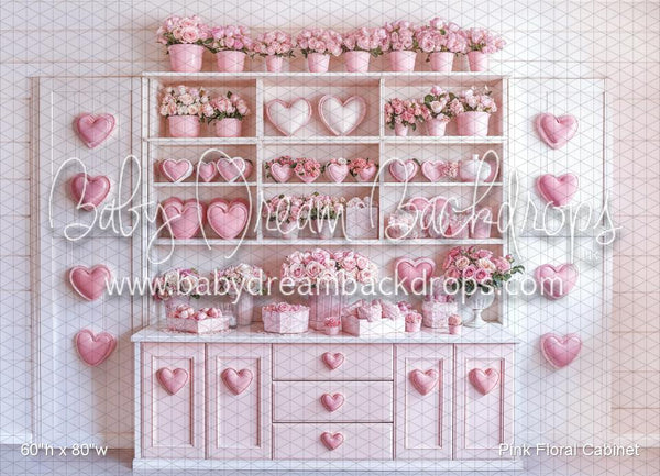 Pink Floral Cabinet (WM)