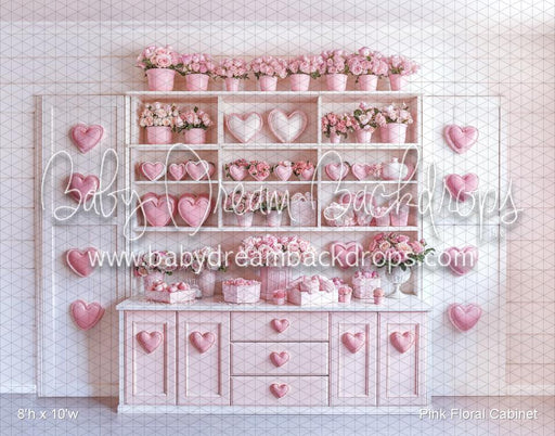 Pink Floral Cabinet (WM)