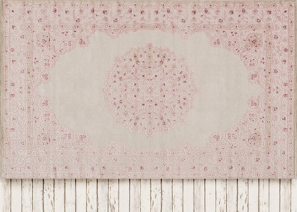 Pink Oriental Rug Floor (WM)