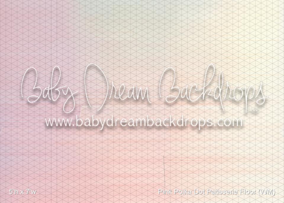 Pink Polka Dot Patisserie Fabric Floor (WM)