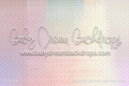 Pink Polka Dot Patisserie Fabric Floor (WM)