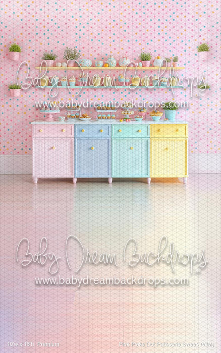 Pink Polka Dot Patisserie Sweep (WM)