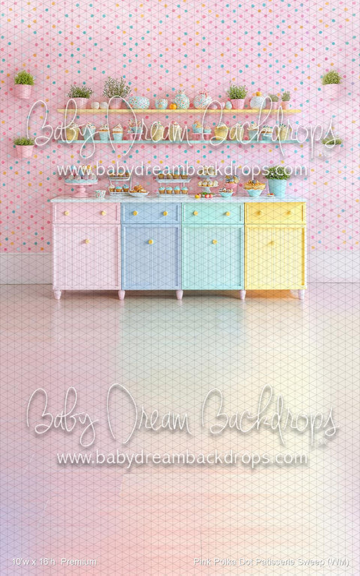 Pink Polka Dot Patisserie Sweep (WM)