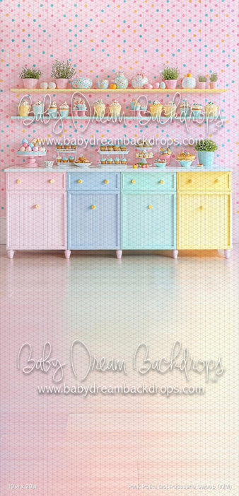 Pink Polka Dot Patisserie Sweep (WM)