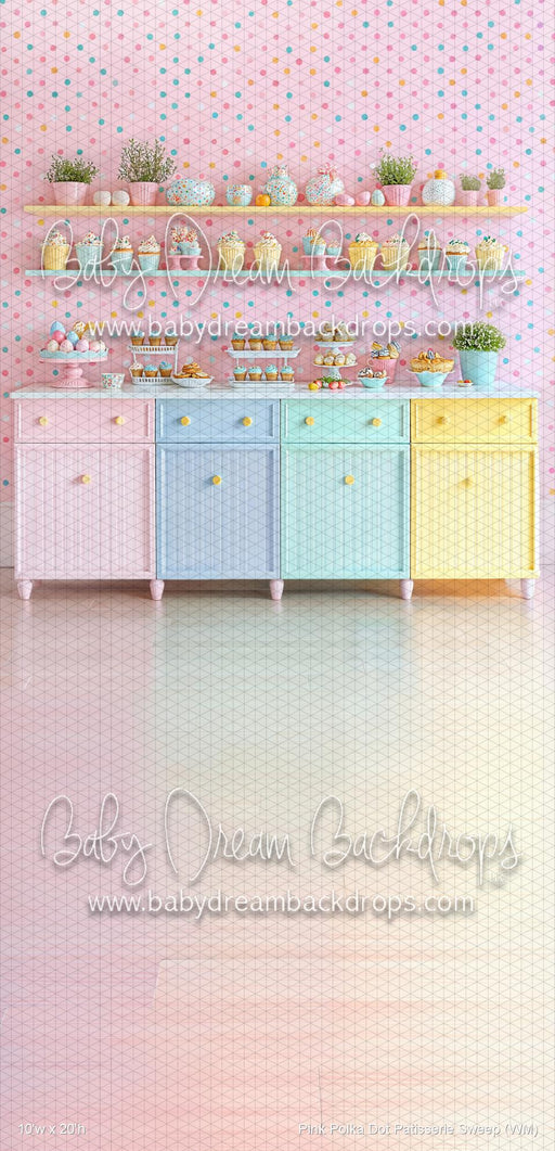 Pink Polka Dot Patisserie Sweep (WM)