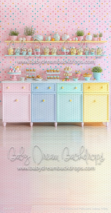 Pink Polka Dot Patisserie Sweep (WM)