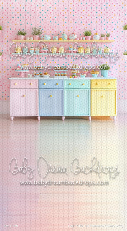 Pink Polka Dot Patisserie Sweep (WM)