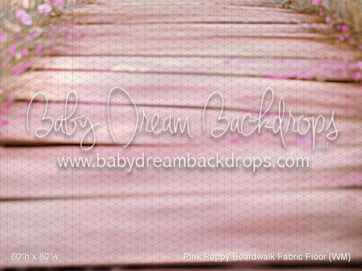 Pink Poppy Boardwalk Fabric Floor (WM)