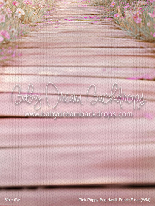 Pink Poppy Boardwalk Fabric Floor (WM)