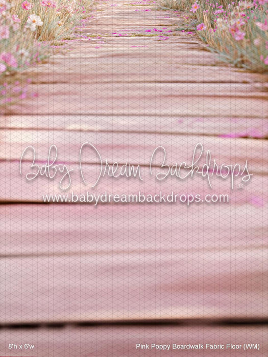 Pink Poppy Boardwalk Fabric Floor (WM)