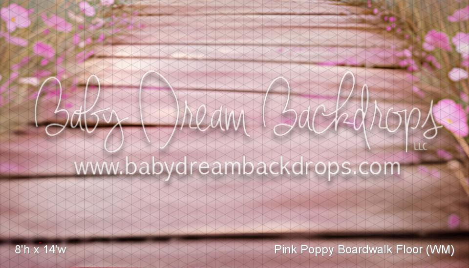 Pink Poppy Boardwalk Fabric Floor (WM)