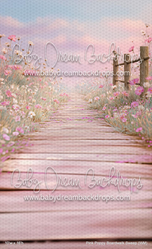 Pink Poppy Boardwalk Sweep (WM)