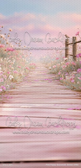 Pink Poppy Boardwalk Sweep (WM)