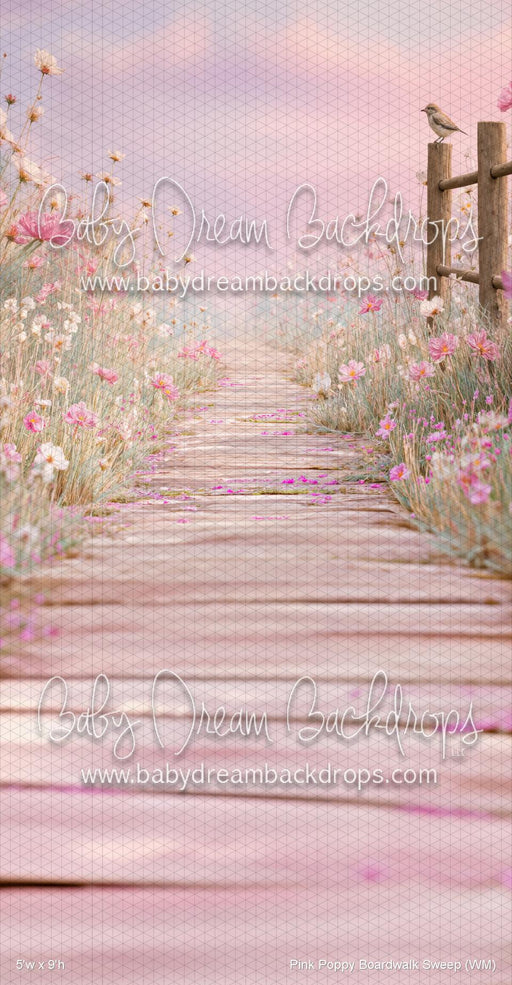 Pink Poppy Boardwalk Sweep (WM)