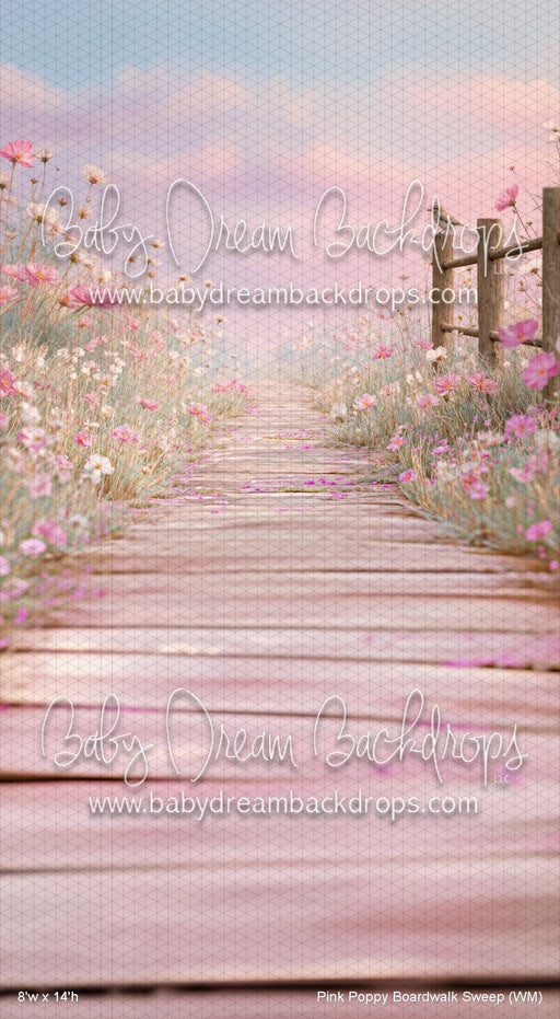 Pink Poppy Boardwalk Sweep (WM)